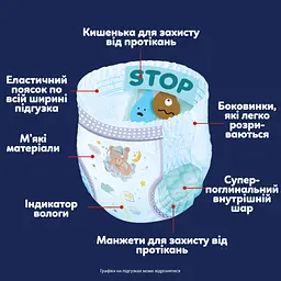 Підгузки Pampers Night Pants Розмір 5 (11-17 кг) 92 шт (8006530320542) - мініатюра 5