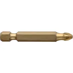 Насадка викруткова USH Isotin Pozidriv PZ2x50 мм Torsion титанова подовжена 10 шт. (UUSG0213631)
