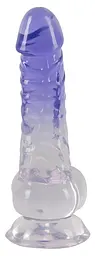 Фалоімітатор Crystal Clear 19.5 см синій - мініатюра 6
