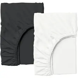 Набір простирадл на резинці Cosas WHITE/BLACK 140х200х20 см (Set_White_Black_140x200_2)