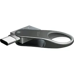USB флеш-накопичувач Silicon Power Mobile C80 64GB USB-A 3.2 Gen 1 / USB-C Silver (SP064GBUC3C80V1S) [134403] - мініатюра 4