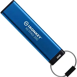USB флеш-накопичувач Kingston IronKey Keypad 200 16GB USB-A 3.2 Gen 1 Blue (IKKP200/16GB) [103323] - мініатюра 6