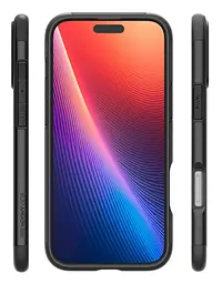 Оригінальний протиударний чохол для iPhone 16 Pro Spigen Slim Armor MagSafe Black ACS08164 (MagFit) з підставкою - мініатюра 10