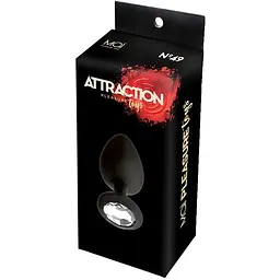 Анальна пробка з кристалом Mai Attraction Toys №49 Black - мініатюра 3