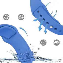 Силіконовий ремінець BeCover для Xiaomi Amazfit Bip (20 mm) Lite/Bip S Lite/Bip 3/Bip 3 Pro/GTR 42 mm/GTS/TicWatch S2/TicWatch E/GTS 3/GTS 2 mini Light Blue (710516) - мініатюра 3
