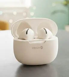 Бездротові навушники TWS Veron E38 Airy Bluetooth 5.3 White (2104618868) - мініатюра 4