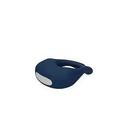 Віброкільце Loveline Pointed Vibrating Cock Ring 8 см синій - мініатюра 6