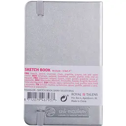 Блокнот для графіки Royal Talens Art Creation 140г/м2 80л Shiny Silver - мініатюра 2