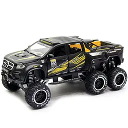 Колекційна металева модель пікапа АвтоЕксперт Mercedes-Benz X-Class EXY 6x6 з інерцією, світлом та звуком 1:32 - мініатюра 7