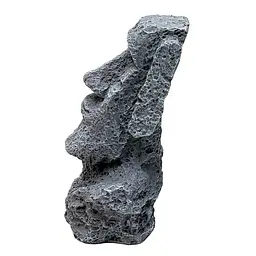 Декорація Hobby Moai Ora 1 12,5×11,5×17,5 см - статуя Моаї з укриттям для акваріума і тераріуму (41716) - мініатюра 5