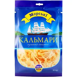 Кальмари Морські солоно-сушені 36 г (390495)