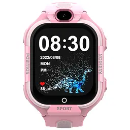 Смарт-годинник дитячі Wonlex KT35 з камерою WI-FI GPS SIM-карта силіконовий ремінець Pink (17978) - мініатюра 2