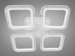 Стельова LED-люстра Diasha AS8170/4WH, квадрати, 55 W, пульт ДК - мініатюра 5