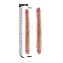 Двосторонній фалоімітатор LoveToy 17 King Size Realistic, 45 см - мініатюра 7