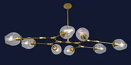 Люстра молекула Levistella 752L7731-8 GD+CL - мініатюра 2