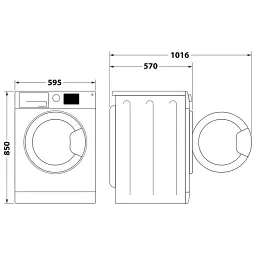 Прально-сушильна машина Whirlpool FFWD8649BVUA - мініатюра 2