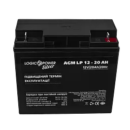Акумулятор AGM LP 12V - 20 Ah Silver - мініатюра 2