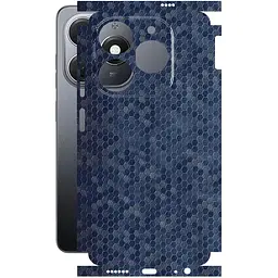 Захисна плівка StatusSKIN для Tecno Spark 20 Корпус Вініл Соти сині