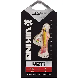 Балансир Viking Fishing Yeti Ice Jig 40mm 7.0g #8 Candle Flame - мініатюра 2