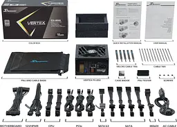 Блок живлення Seasonic Vertex PX-850 850W 80+ Platinum (Vertex PX-850) - мініатюра 2