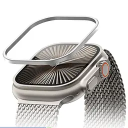 Захисна рамка BlueO Titanium Frame для Apple Watch Ultra 1/2/3 49mm Natural Titanium - мініатюра 2