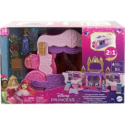 Карета-замок Disney Princess 2 в 1 з мінілялькою Аврора (HWX17) - мініатюра 5