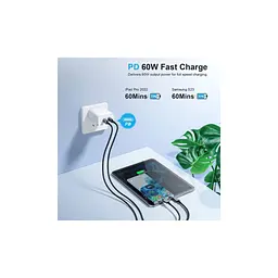 Дата кабель USB-C to USB-C 1.2m USB 2.0 60W Choetech (XCC-1014-BK) - мініатюра 4