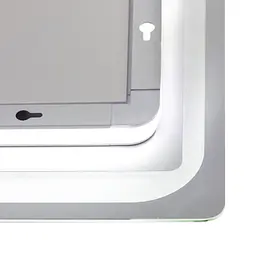 Дзеркало Qtap Mideya 800x600 з LED-підсвічуванням Touch, з антизапотіванням, з годинником, диммером яскравості QT2078NCF8060W - мініатюра 8