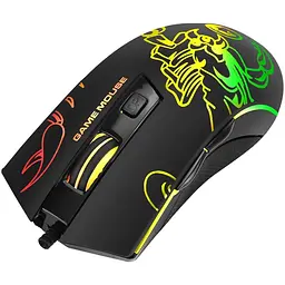 Мишка Marvo M209 LED USB Black (M209)