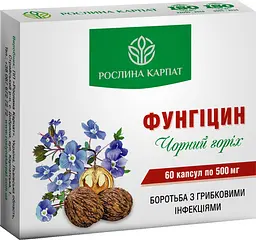 Фунгіцин 60 капул допомагає в боротьбі з грибковими інфекціями, Рослина Карпат