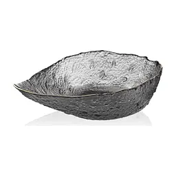 Салатник ARDESTO Leaf 21.5см, скло, сірий (AR5011) - мініатюра 2