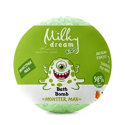 Дитяча бомба для ванни Milky Dream kids Монстрик Max з сюрпризом, 100 г