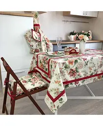 Скатертина з кантом Глорiя Троянда 136х220 см (014650)