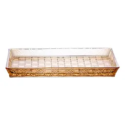 Блюдо для закусок Lirmartur скляне 27,5*13,5*2,5 см, hexagon Yiwu HP-YH-56 - мініатюра 2