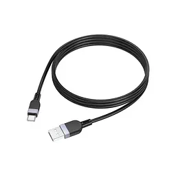 Дата кабель USB 2.0 AM to USB-C 1.0m silicone X109 Energy black Hoco (6942007636247) - мініатюра 4