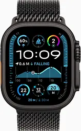 Смарт-годинник Apple Watch Ultra 2 GPS + Cellular 49mm Black Titanium Case w. Black Titanium Milanese Loop - M (MX5U3) - мініатюра 2