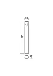 Стовпчик FRED ST E27 1x max.20W IP54 DG (5.1.2) Redo 90116 - мініатюра 2