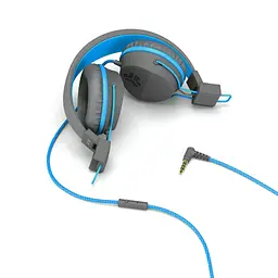 Навушники Jlab JBuddies Studio Kids Wired Graphite/Blue (IEUHJKSTUDIORGRYBLU6) - мініатюра 3