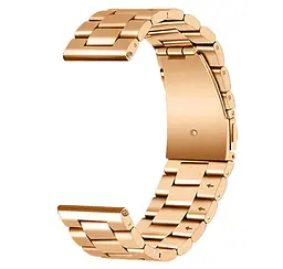 Металевий ремінець Primo для годинника Samsung Gear S3 Classic SM-R770/Frontier RM-760 Rose Gold - мініатюра 3
