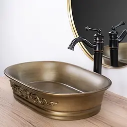 Умивальник Rea Wilma 38x55 rustic (REA-U3305), Матова - мініатюра 5