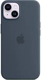 Оригінальний силіконовий чохол Apple Silicone Case MagSafe для iPhone 15 Plus (6.7") Storm Blue MT123ZM/A - мініатюра 5
