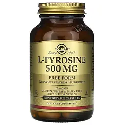 Тирозин Solgar L-Tyrosine 100 вег капс