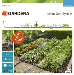Комплект мікрокрапельного поливу Gardena Micro-Drip-System для клумб та грядок (13015-20)