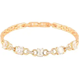 Браслет XUPING Позолота 18K "Візерунок з фіанітами» розмір з замком 17,19см х 4мм (259121)