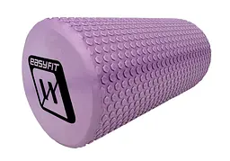 Масажний ролик EasyFit Foam Roller 30 см Бузковий (EF-2024-V)