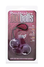 Вагінальні кульки Marbelized Duo Balls, Purple - мініатюра 2