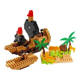 Дитячий розвивальний конструктор Pirate Island 170 деталей (IC-187-C-583) - мініатюра 5