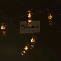 Гірлянда-нитка GarlandoPro Прищіпки 20 LED довжина 5 м, теплий білий (A65) - мініатюра 6