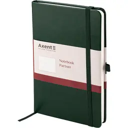 Блокнот Axent Partner Lux 125х195 мм 96 аркушів у клітинка Зелений (8202-04-A) - мініатюра 2