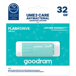 USB флеш накопичувач Goodram 32GB UME3 Care Green USB 3.2 (UME3-0320CRR11) - мініатюра 3